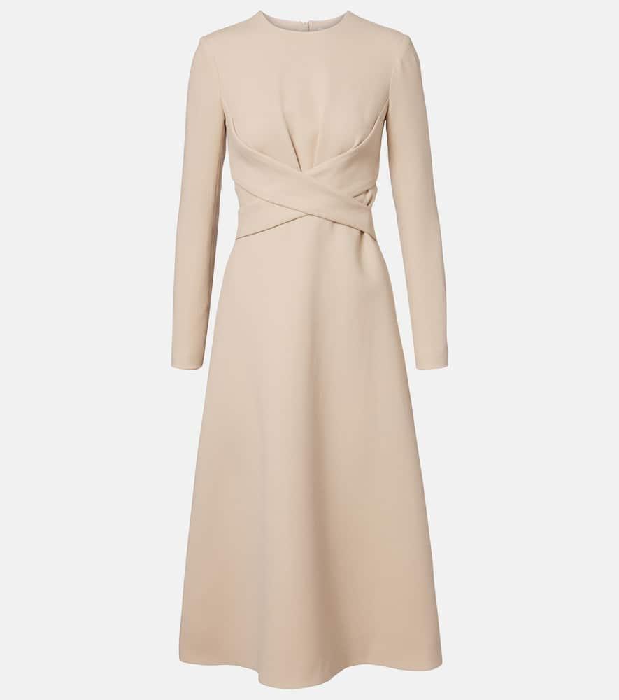 emilia wickstead elta wool crêpe midi dress