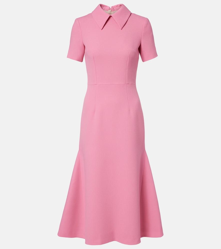 emilia wickstead eman wool crêpe midi dress