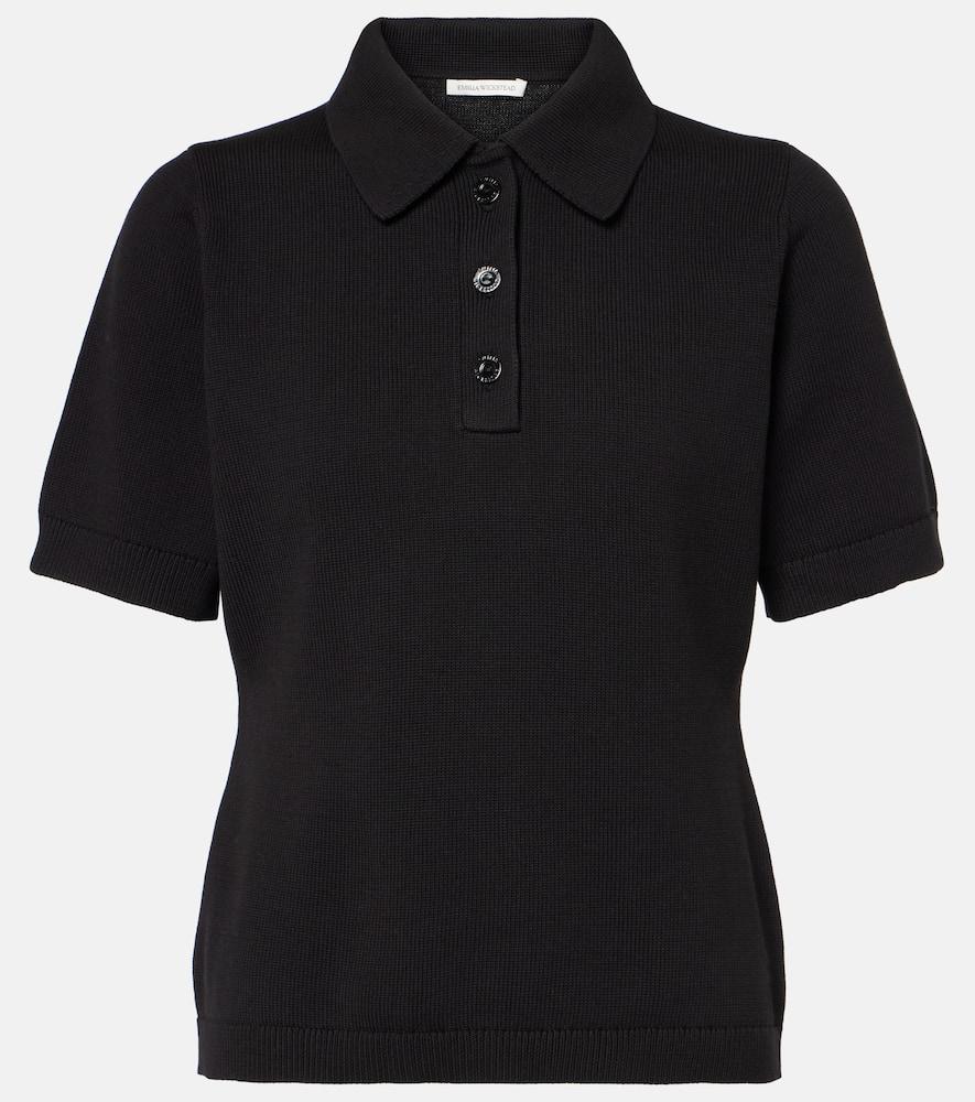 emilia wickstead fairlie cotton jersey polo shirt