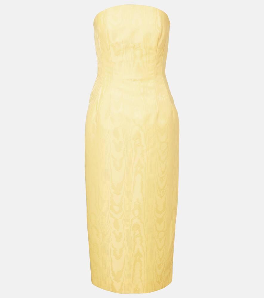 emilia wickstead hailee moiré mikado corset dress