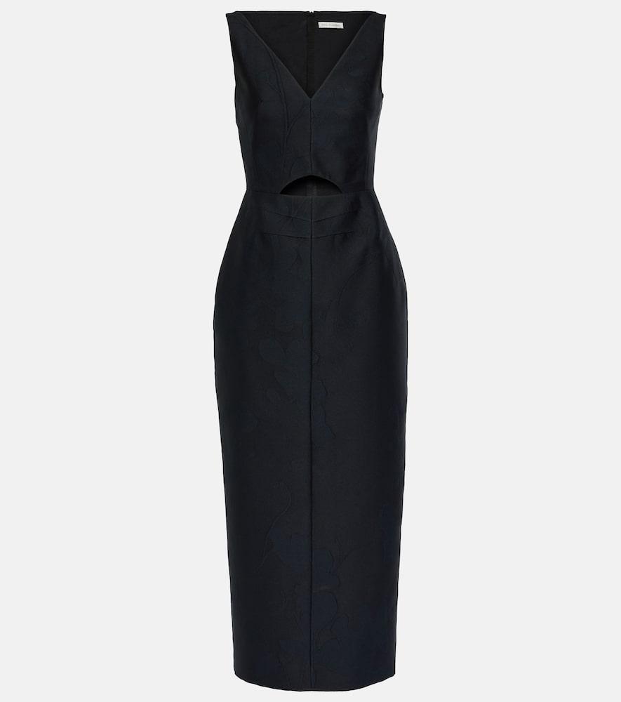 emilia wickstead illyse floral midi dress