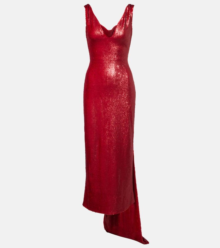 emilia wickstead jacira sequined cocktail dress