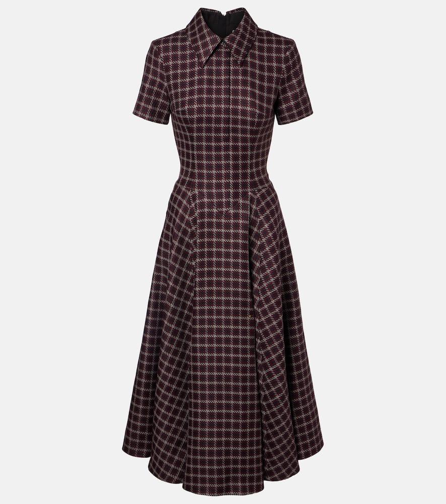 emilia wickstead jody houndstooth wool