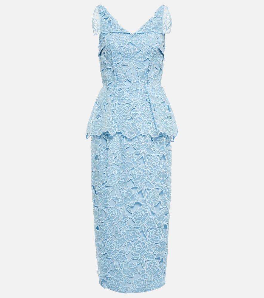 emilia wickstead maesa lace midi dress