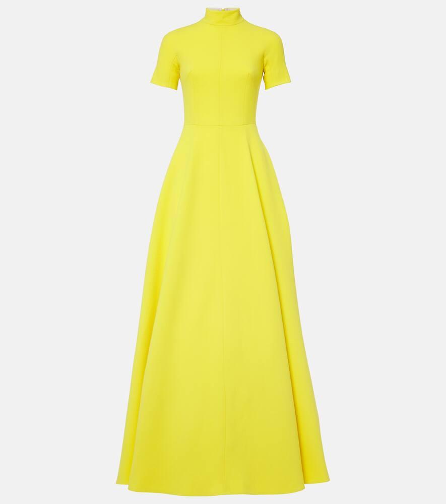 emilia wickstead malinda wool crêpe gown