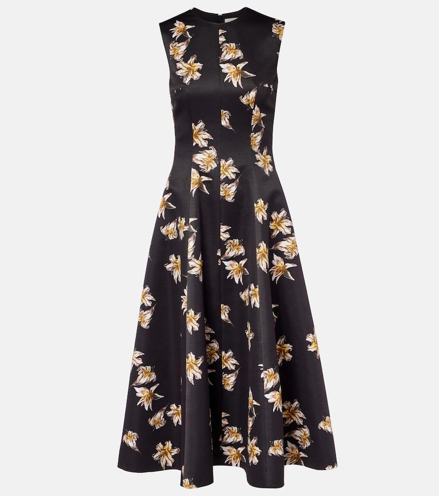 emilia wickstead mara floral duchess satin midi dress