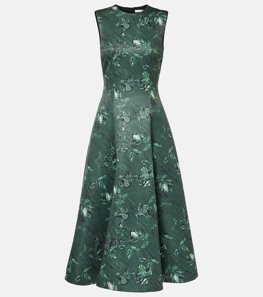 emilia wickstead mara floral taffetta gown