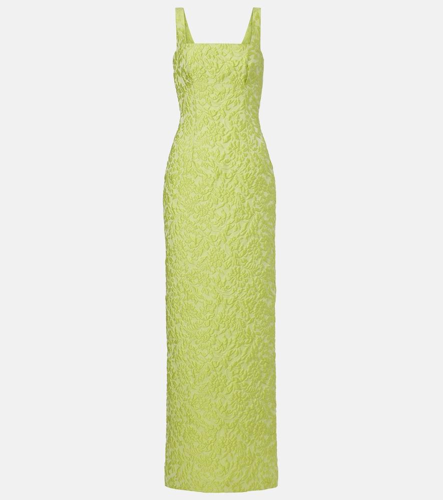 emilia wickstead micheline floral cloqué gown