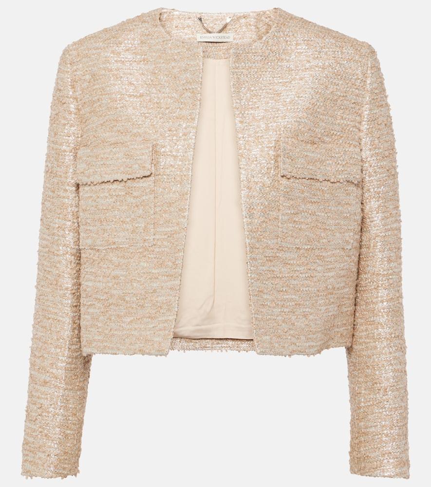 emilia wickstead pheblia cropped tweed jacket