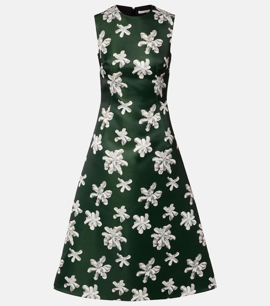 emilia wickstead rumi floral genzianella midi dress