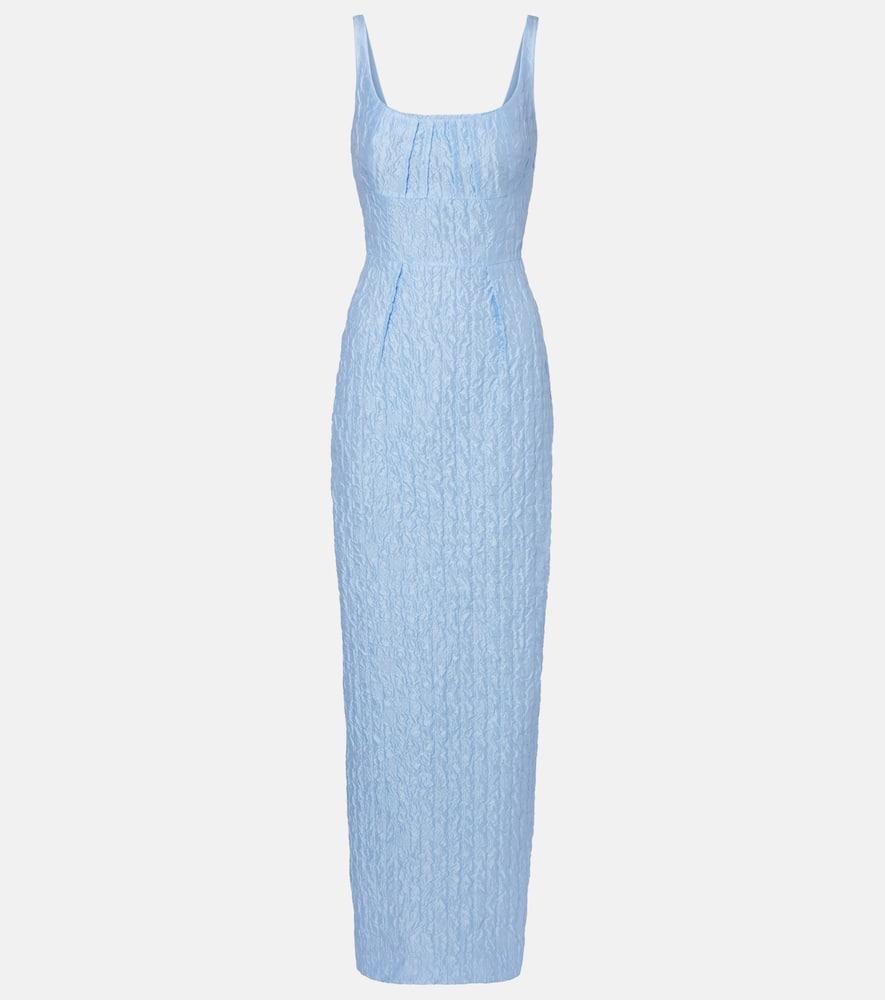 emilia wickstead sharon seersucker gown