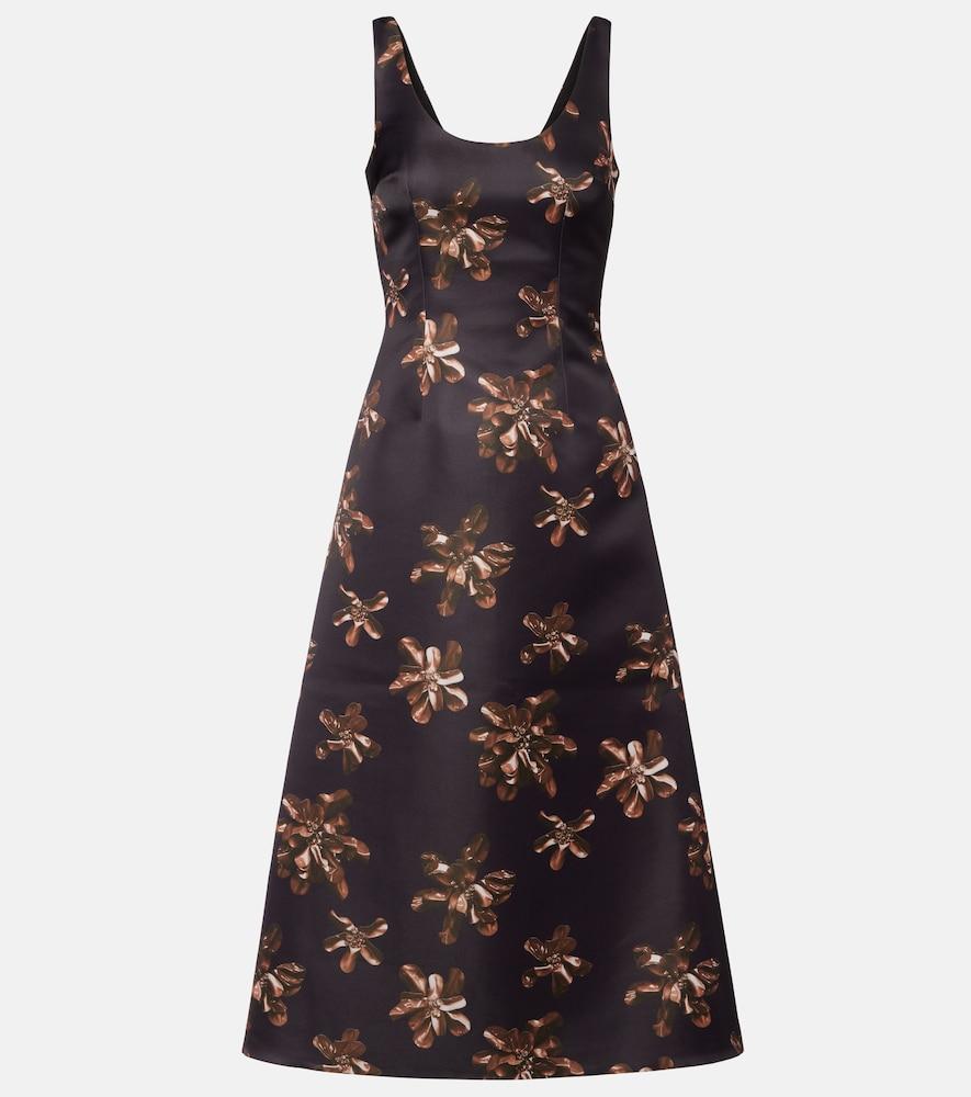 emilia wickstead tippi floral genzianella midi dress