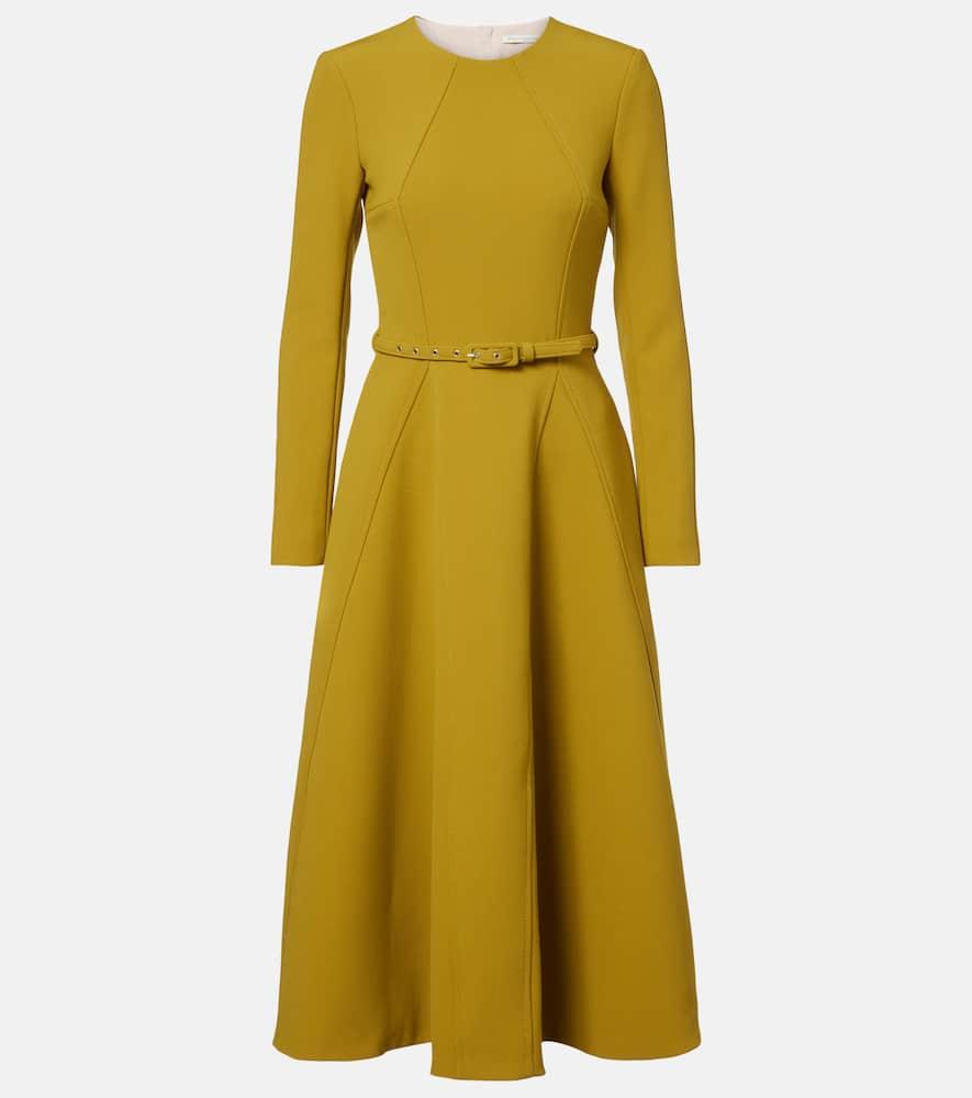 emilia wickstead ucellina belted midi dress