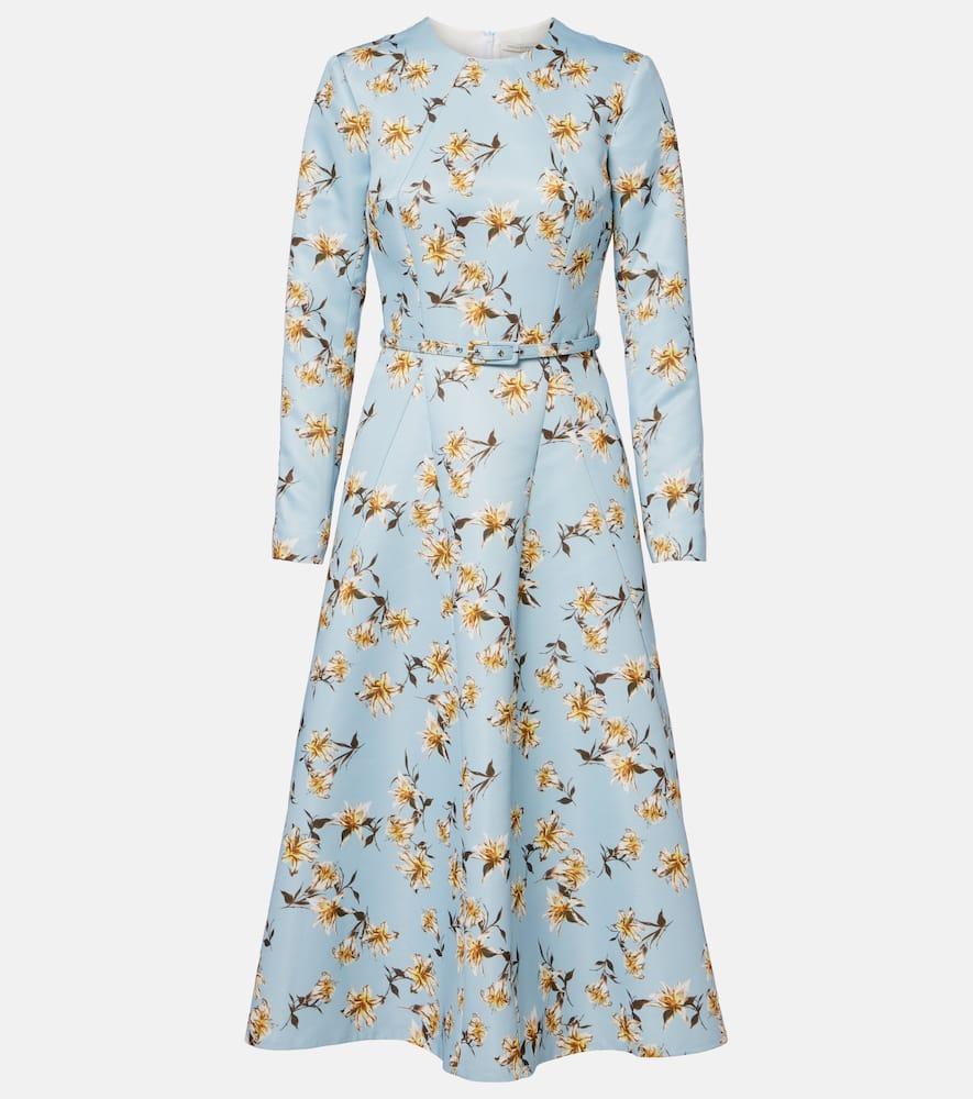 emilia wickstead ucellina floral midi dress