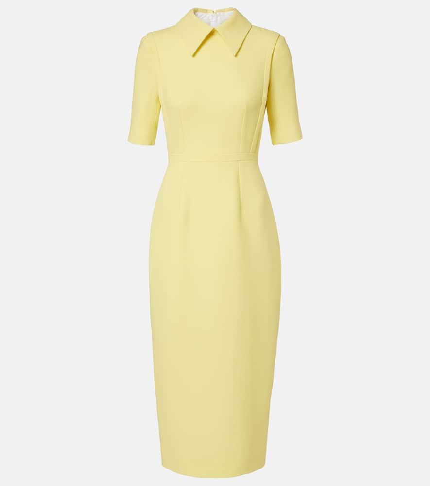 emilia wickstead valletta wool crêpe midi dress