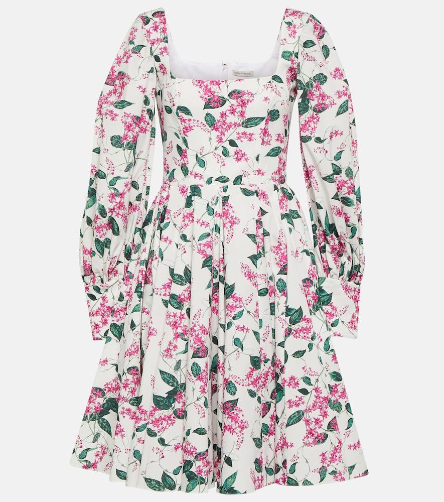 emilia wickstead yasmina floral cotton minidress