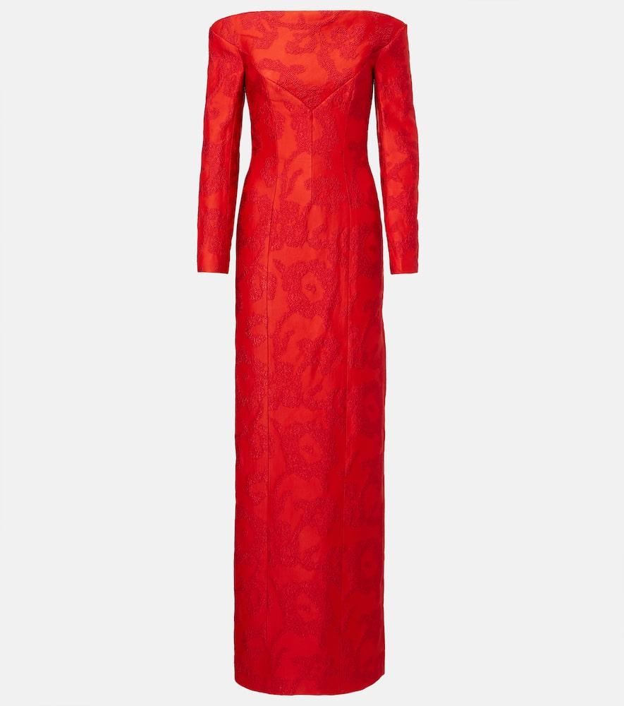 emilia wickstead zarith jacquard off