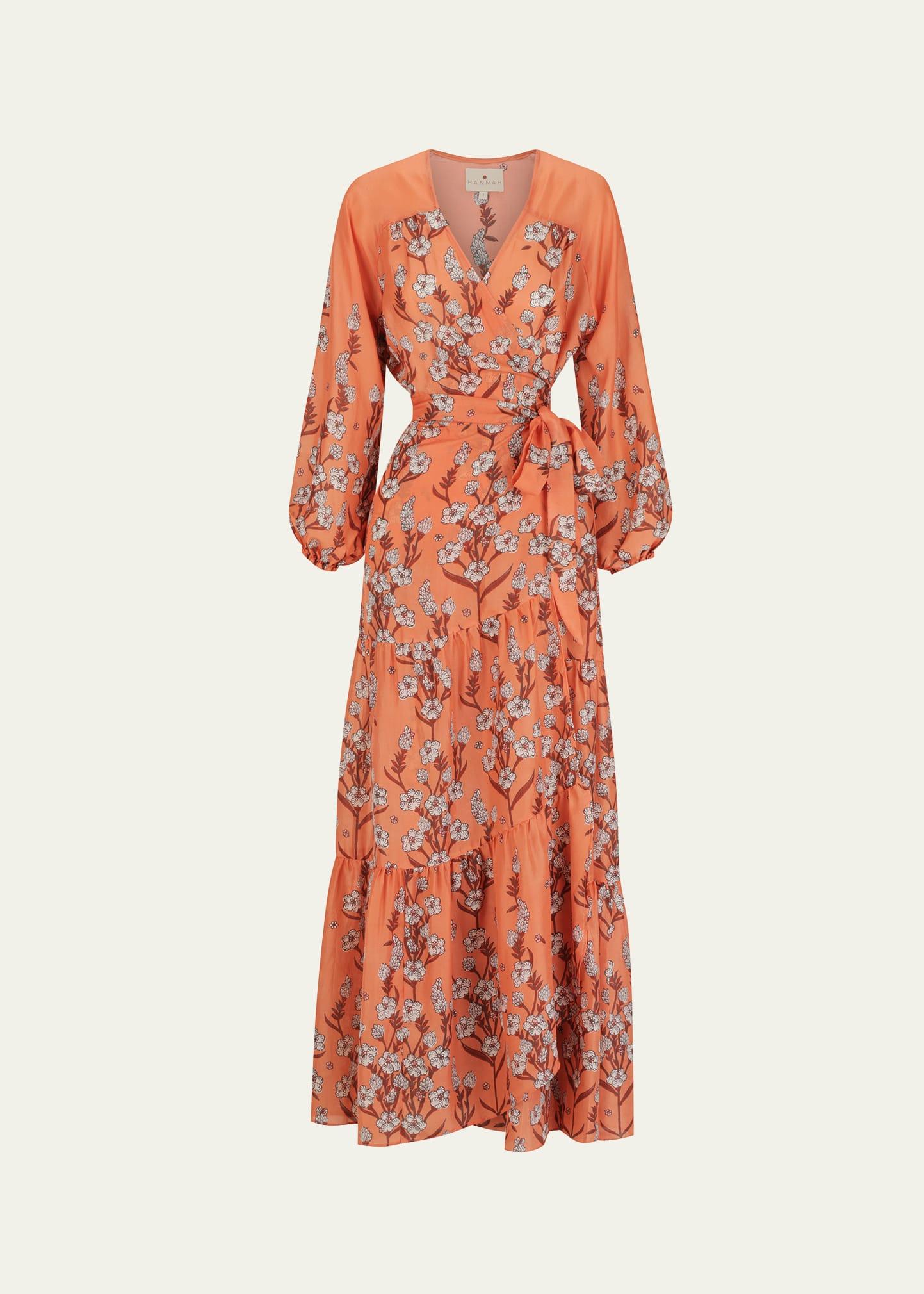 emilia wrap maxi dress
