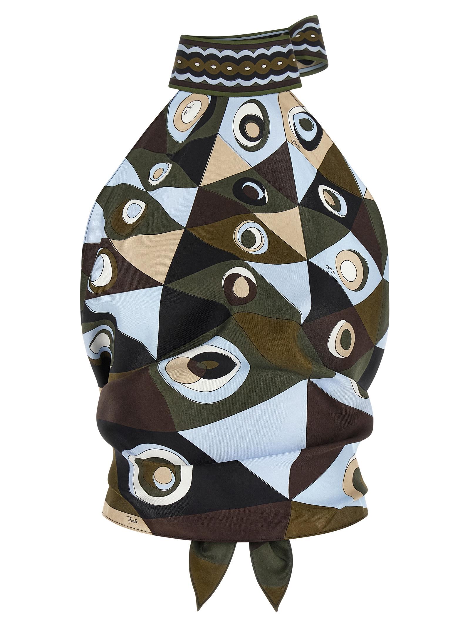 emilio pucci occhi top multicolor silk tops - women