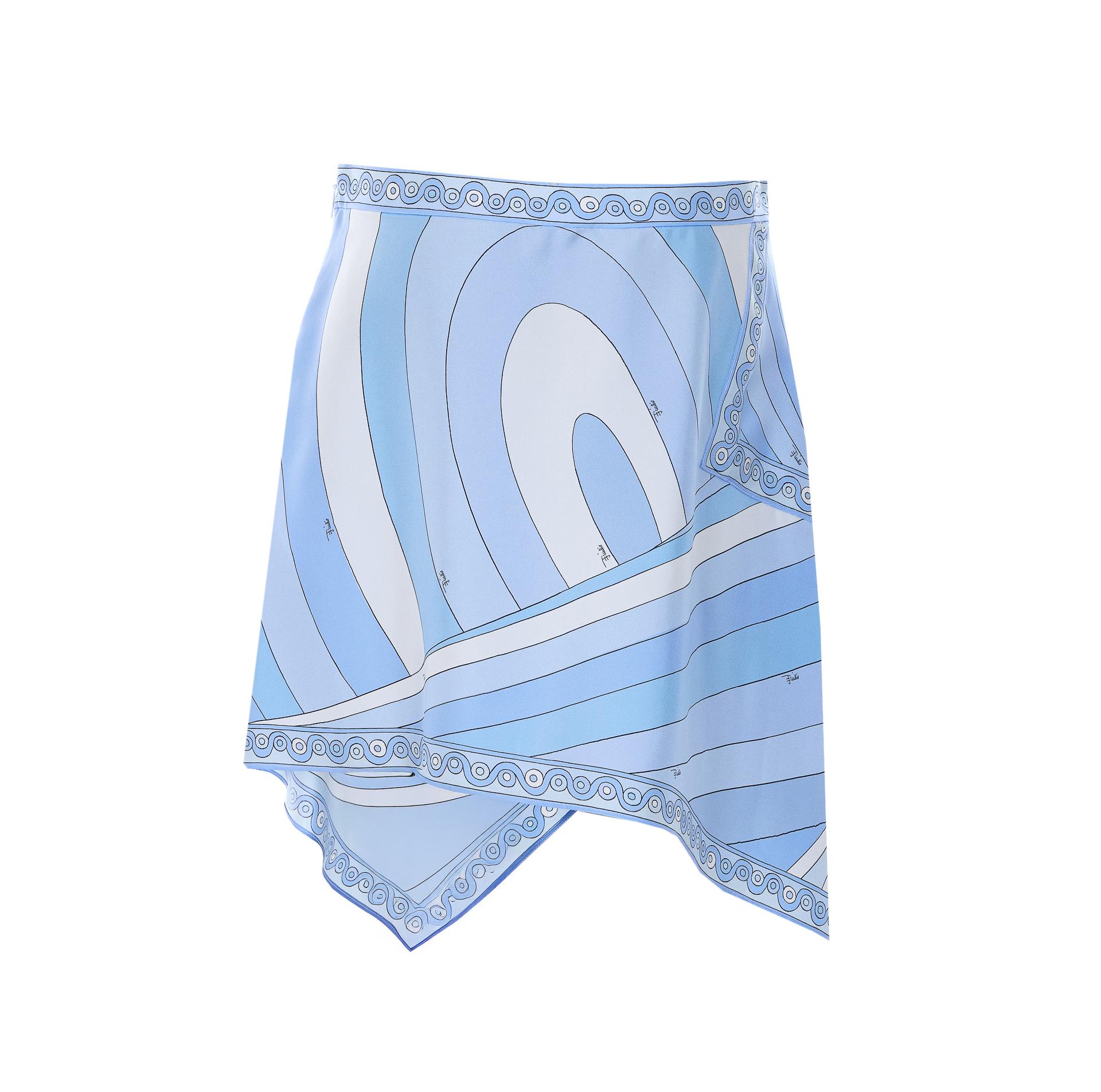 emilio pucci pucci skirts blue silk - women