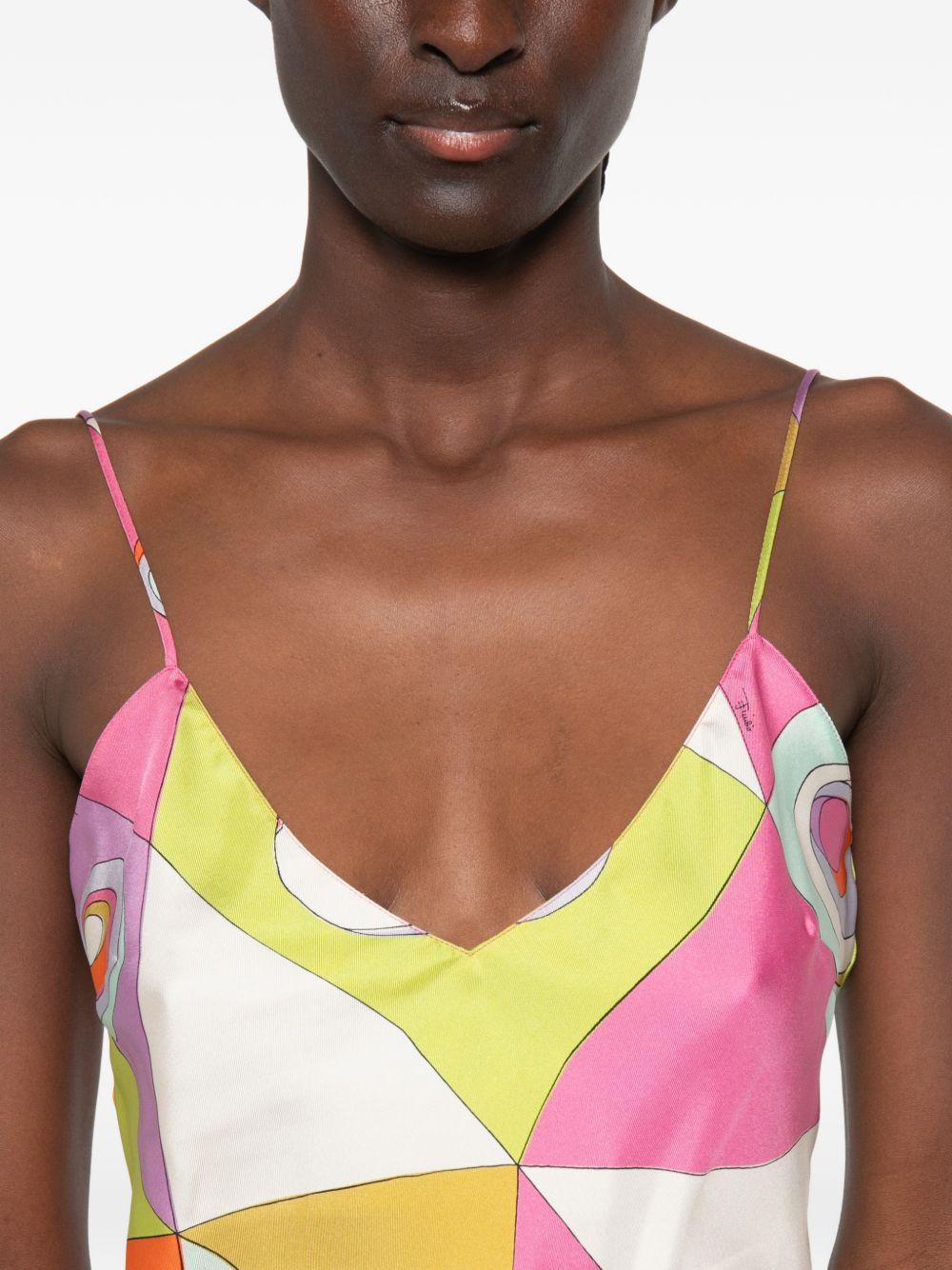 emilio pucci pucci top multicolor silk - women