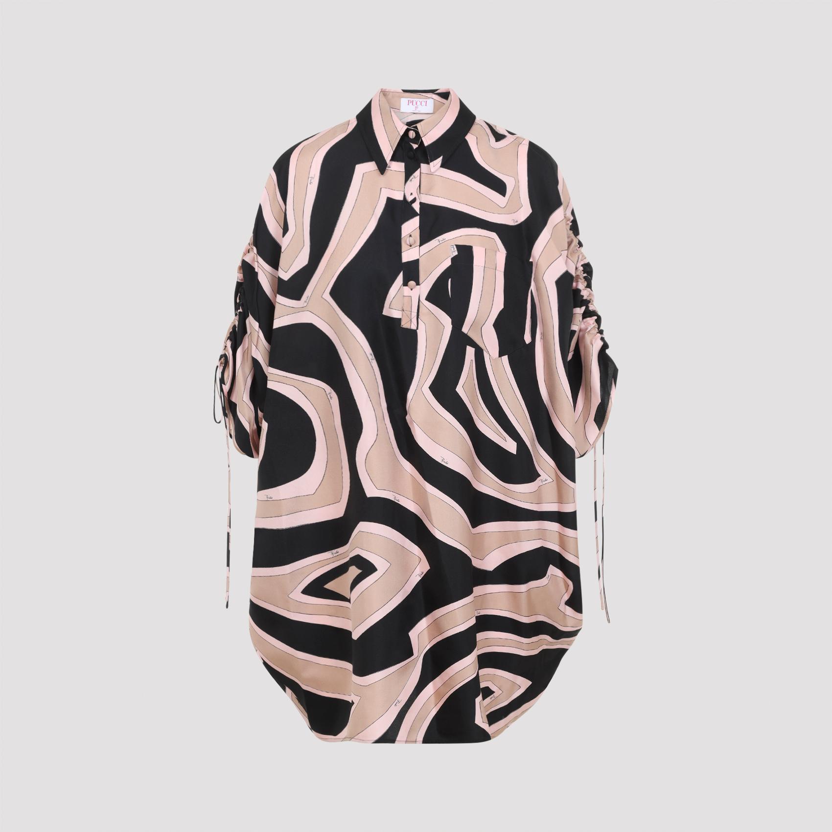 emilio pucci silk mini dress multicolour - women