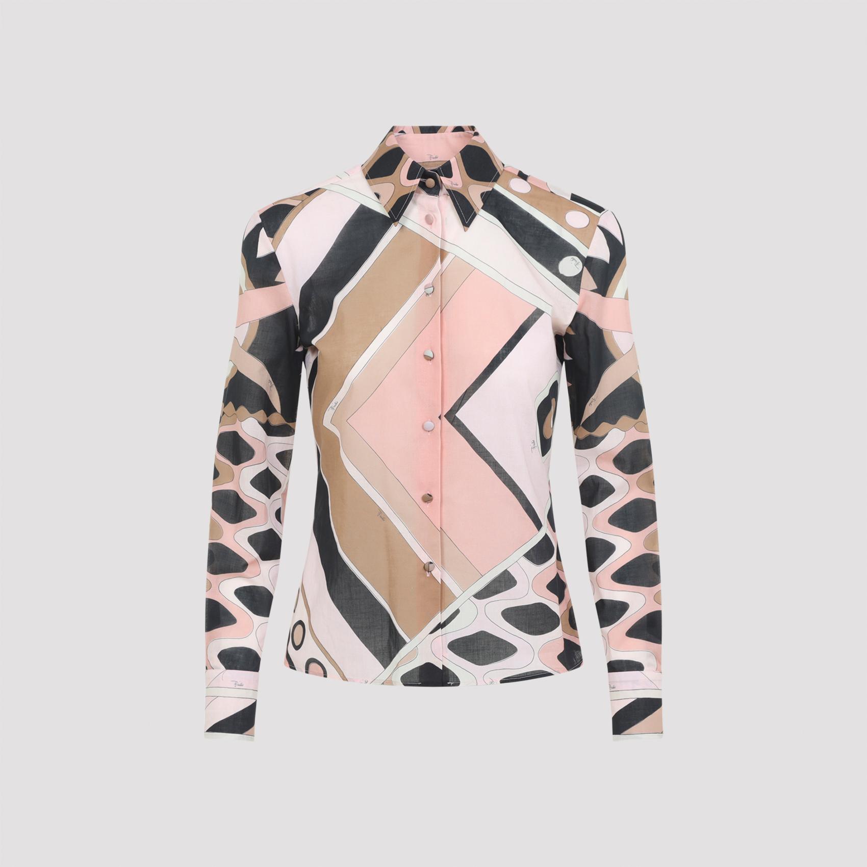 emilio pucci silk shirt multicolour cotton - women