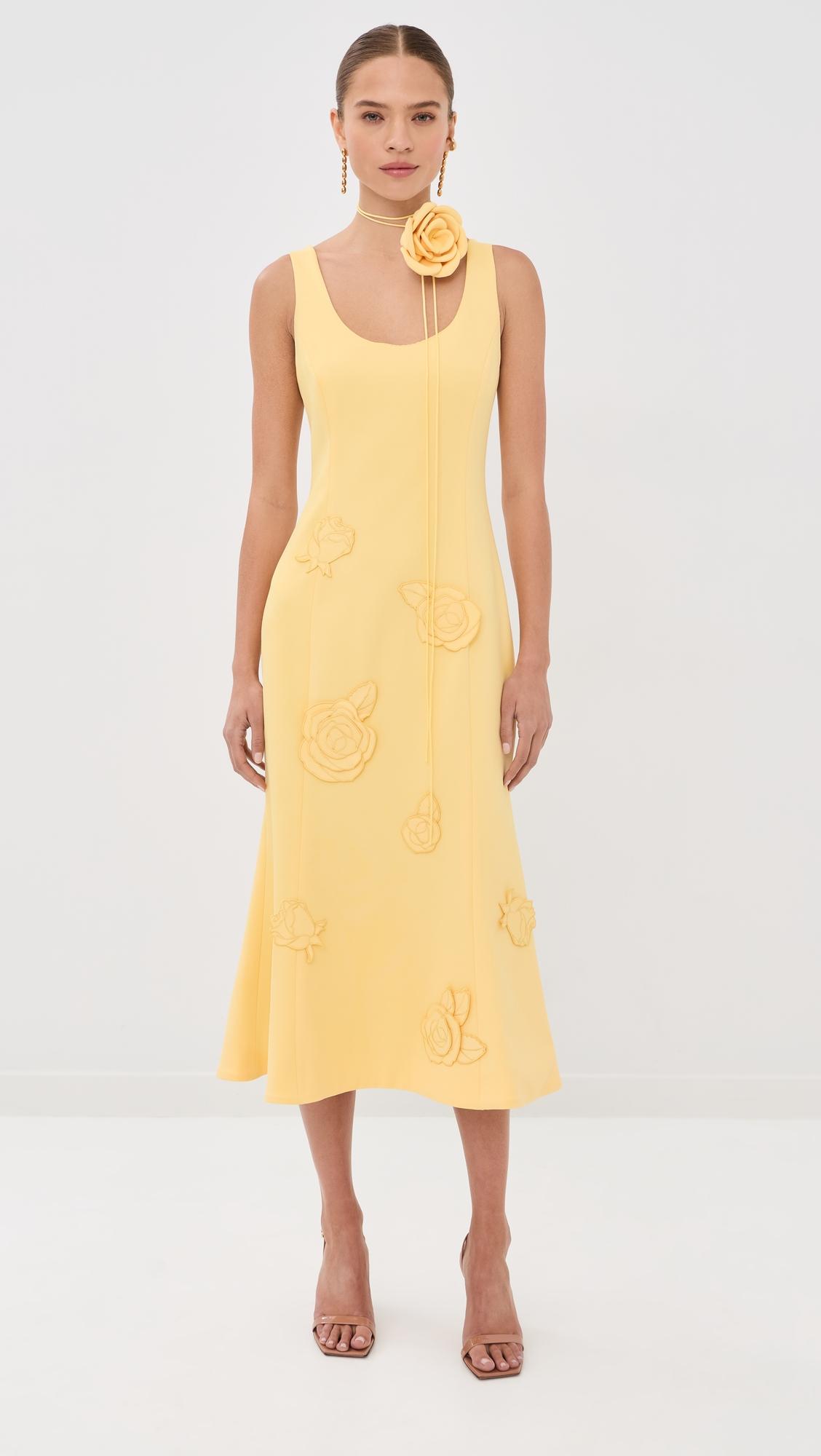 emily applique midi dress