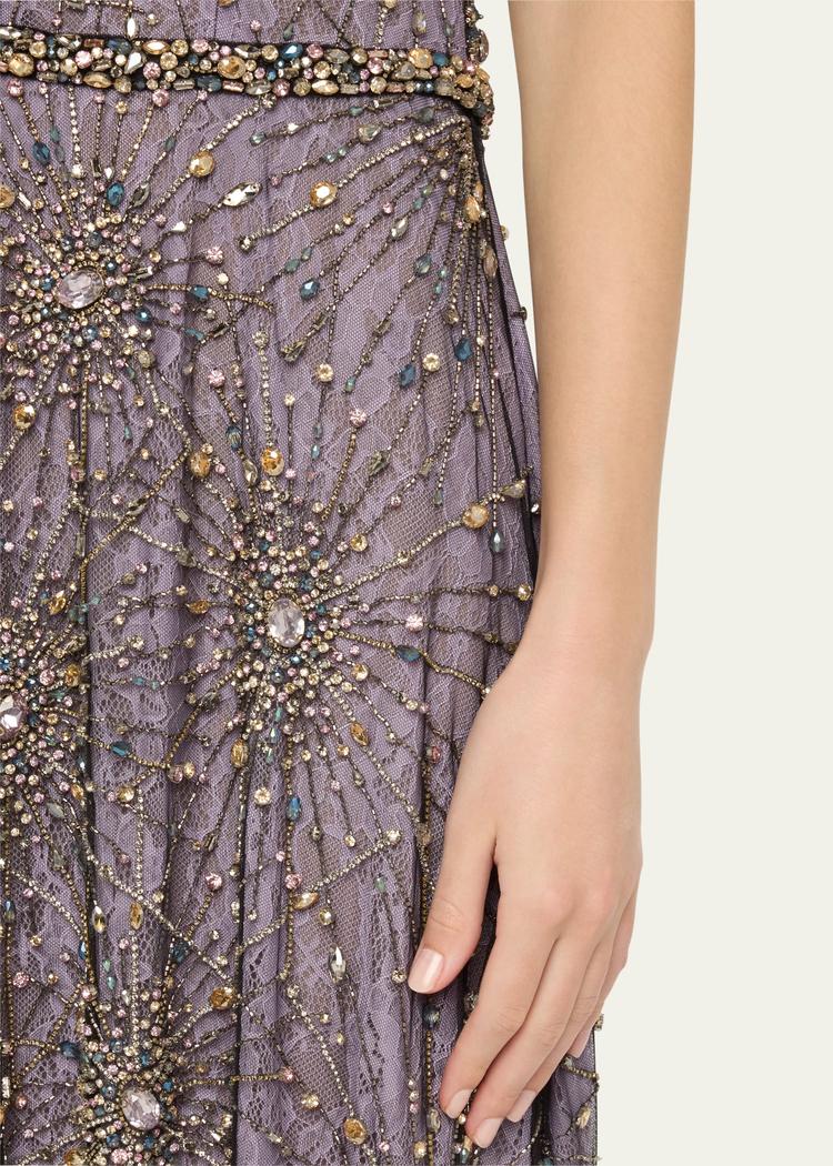 emily starburst beaded gown