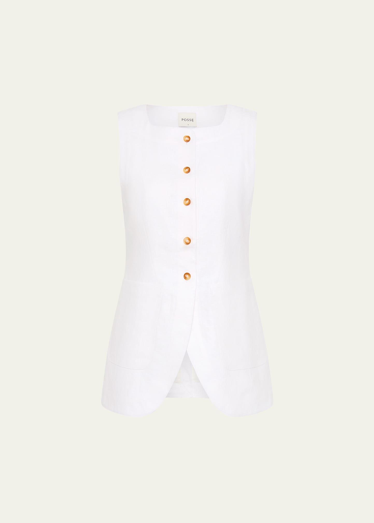 emma linen vest