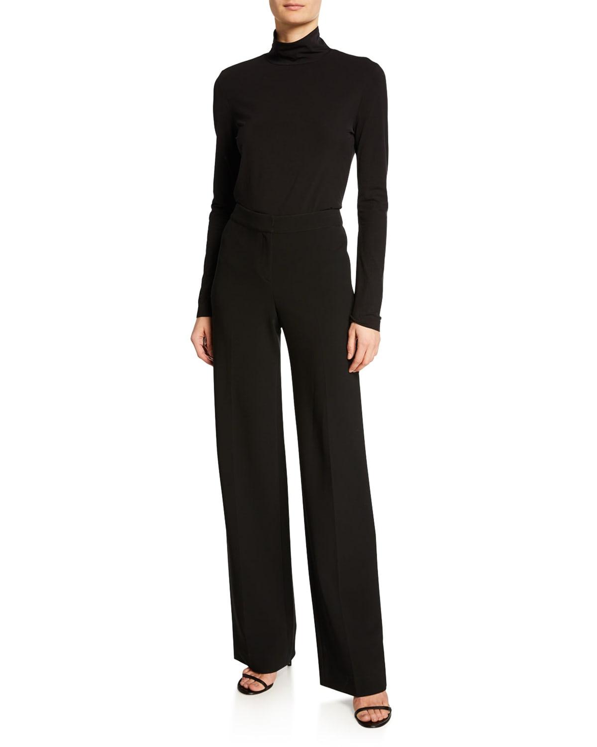 emma marocain cropped pants, caviar
