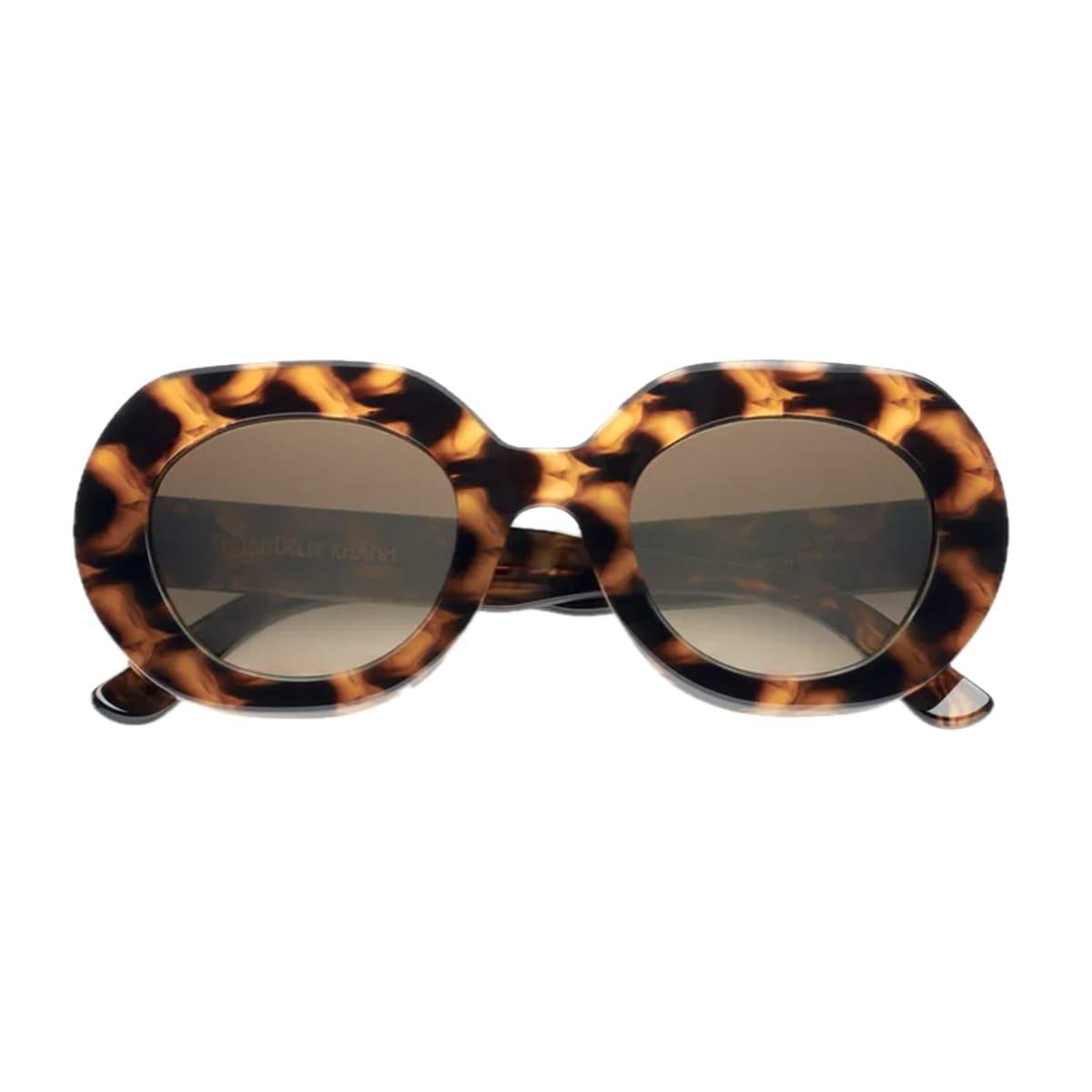 emmanuelle khanh emmanuel kahn love 820 tartarugato/ecaille fleur sunglasses