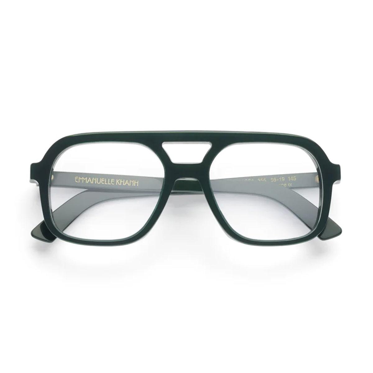 emmanuelle khanh massa 355 355 glossy foret/verde glasses