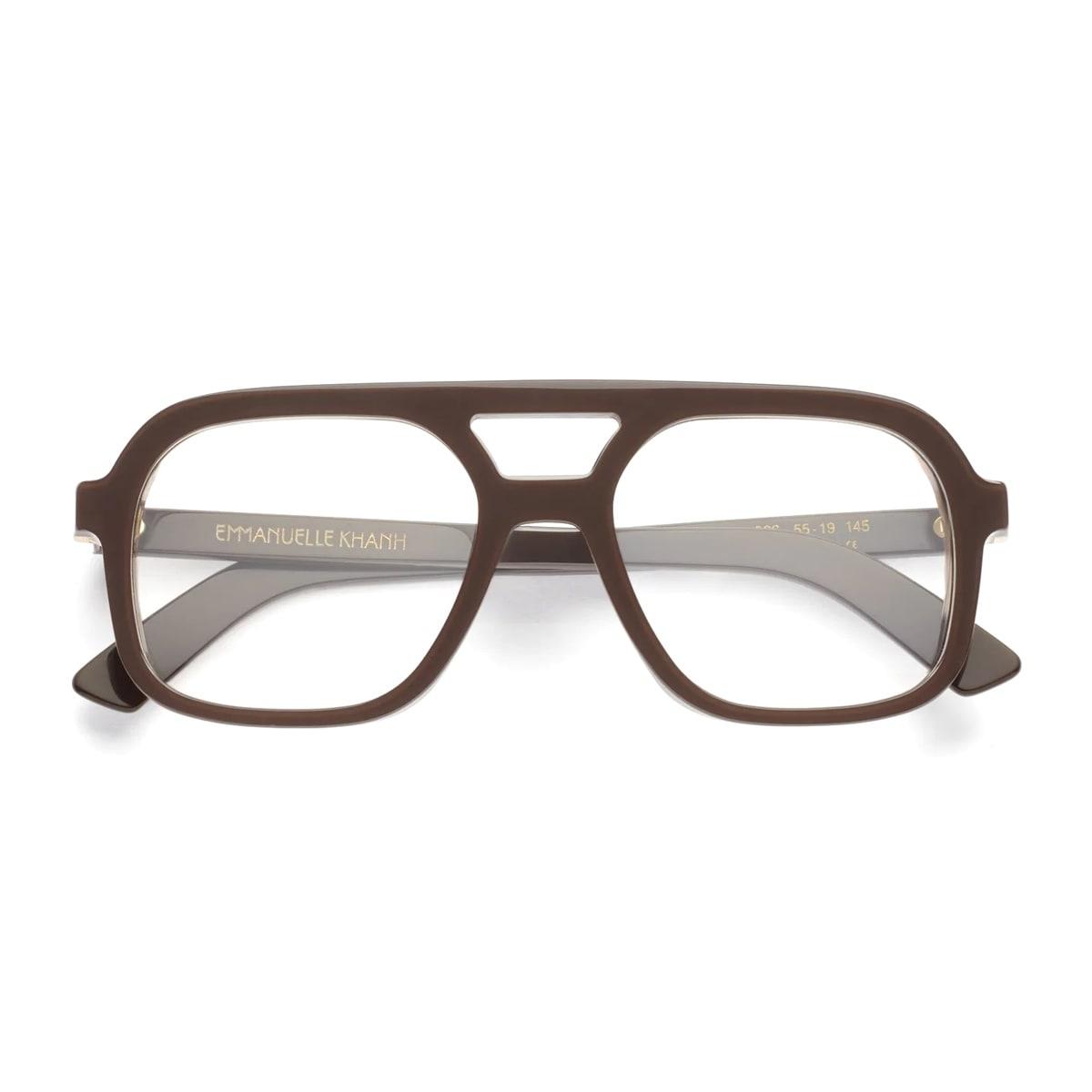 emmanuelle khanh massa 966 marrone/laque chocolat glasses