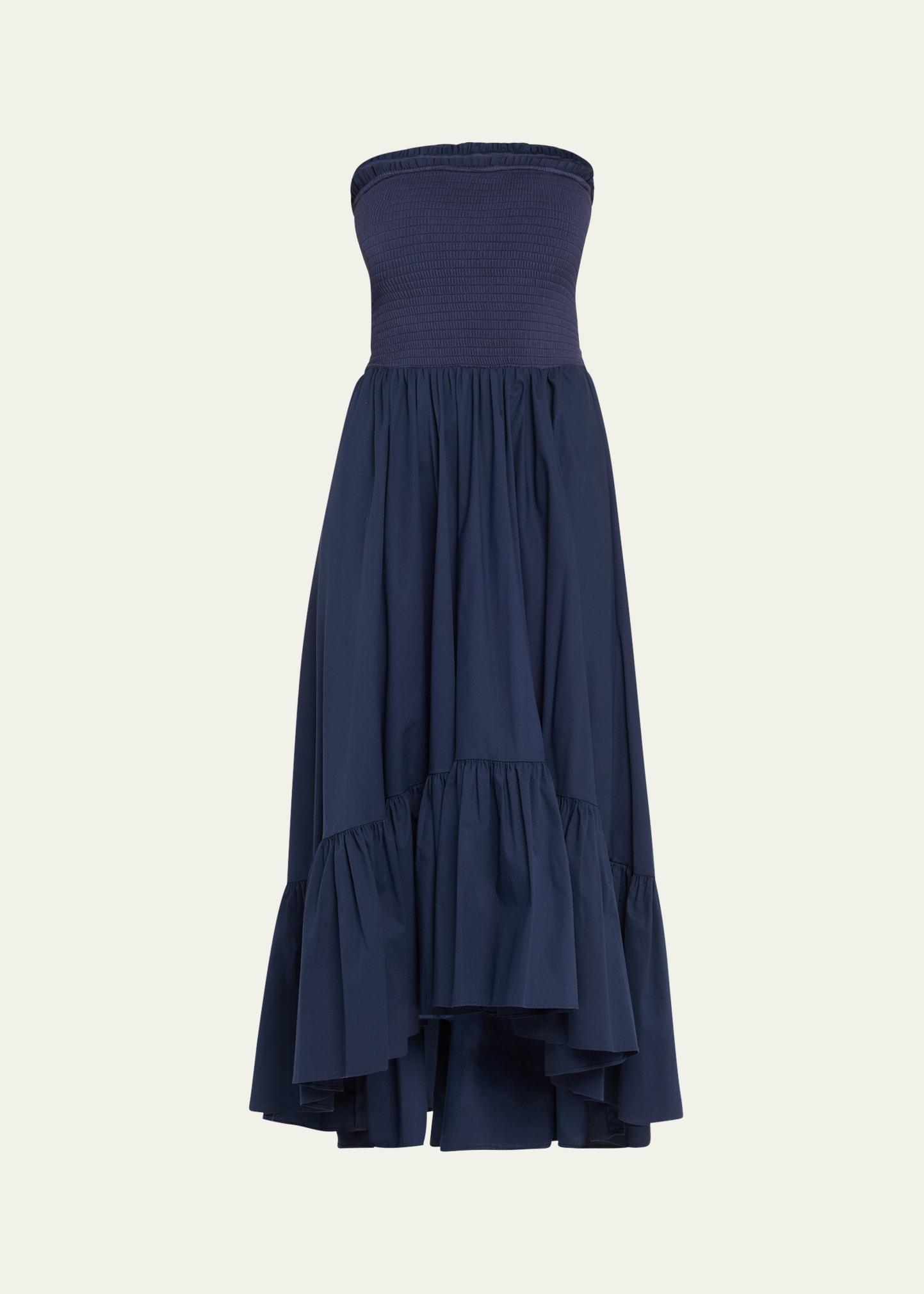 emmy strapless midi dress