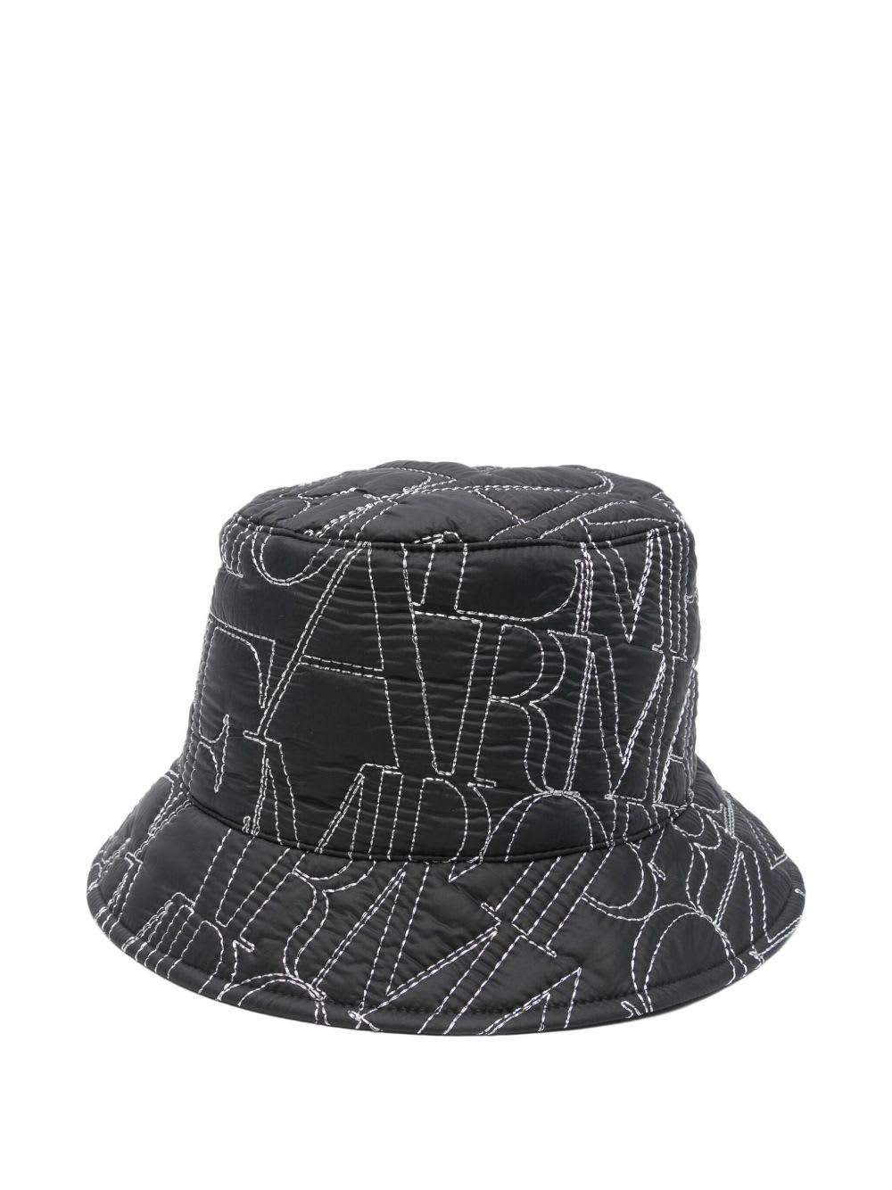 emporio armani allover logo bucket hat
