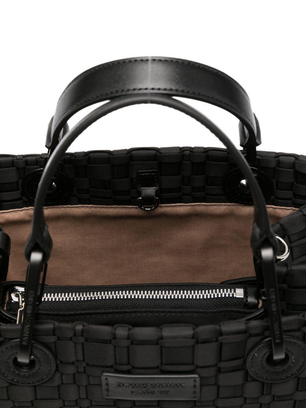 emporio armani bags black polyamide - women