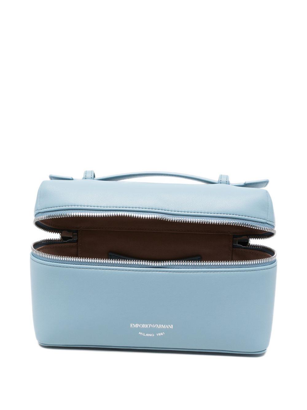 emporio armani bags clear blue bovine leather - women