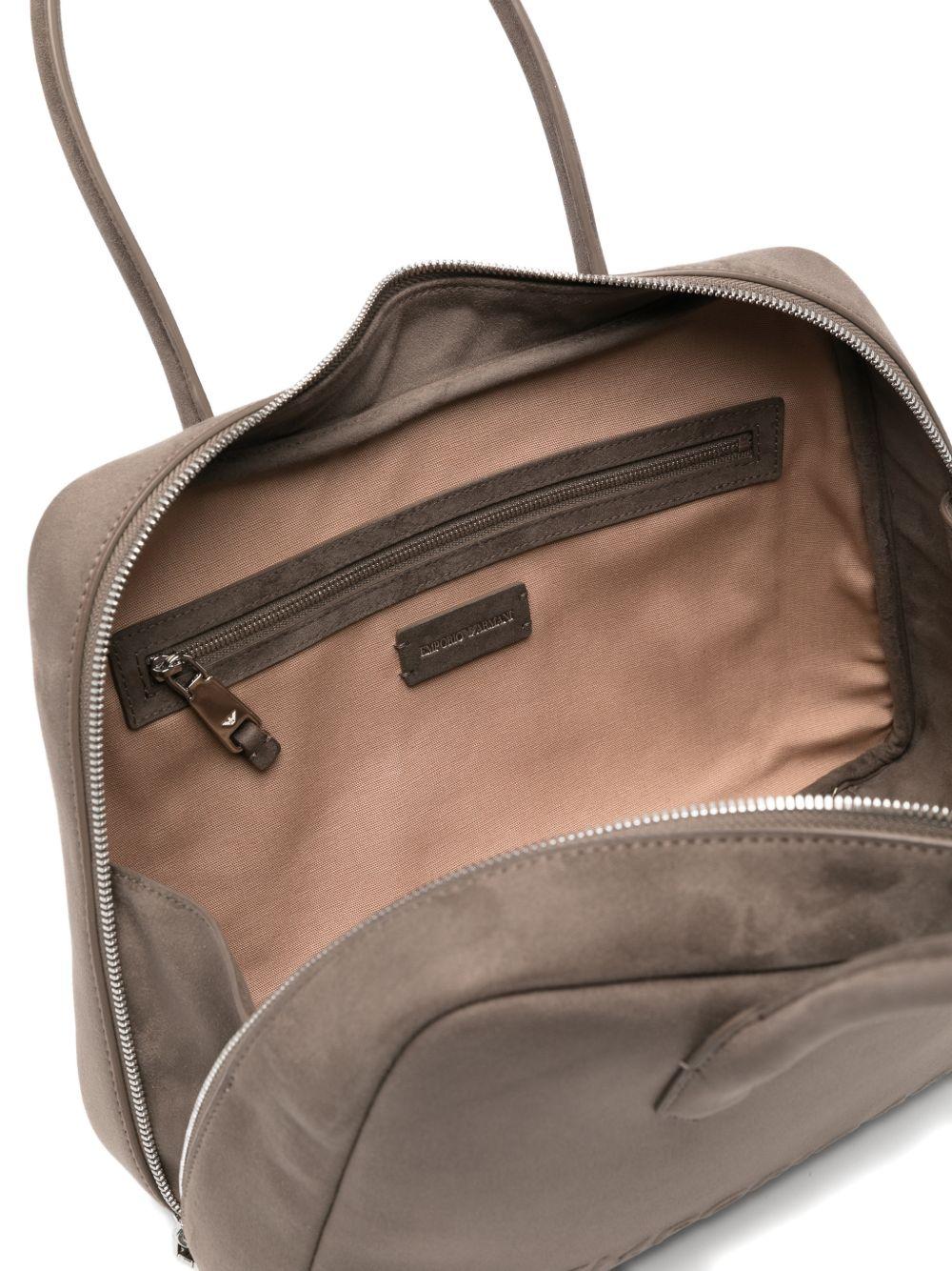 emporio armani bags dove grey outer: polyester - women