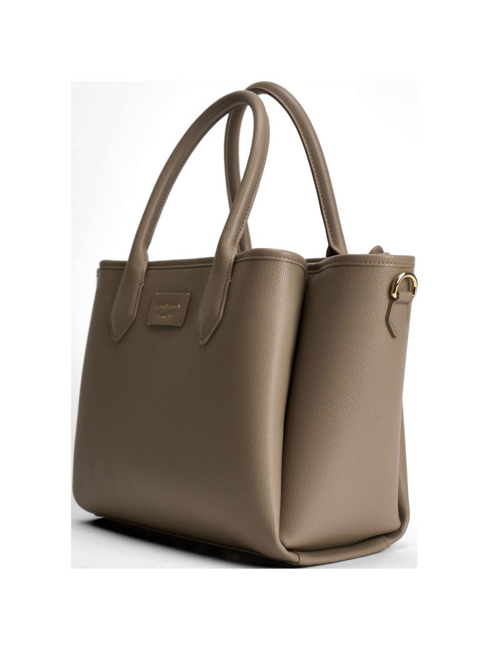 emporio armani bags dove grey polyurethane - women