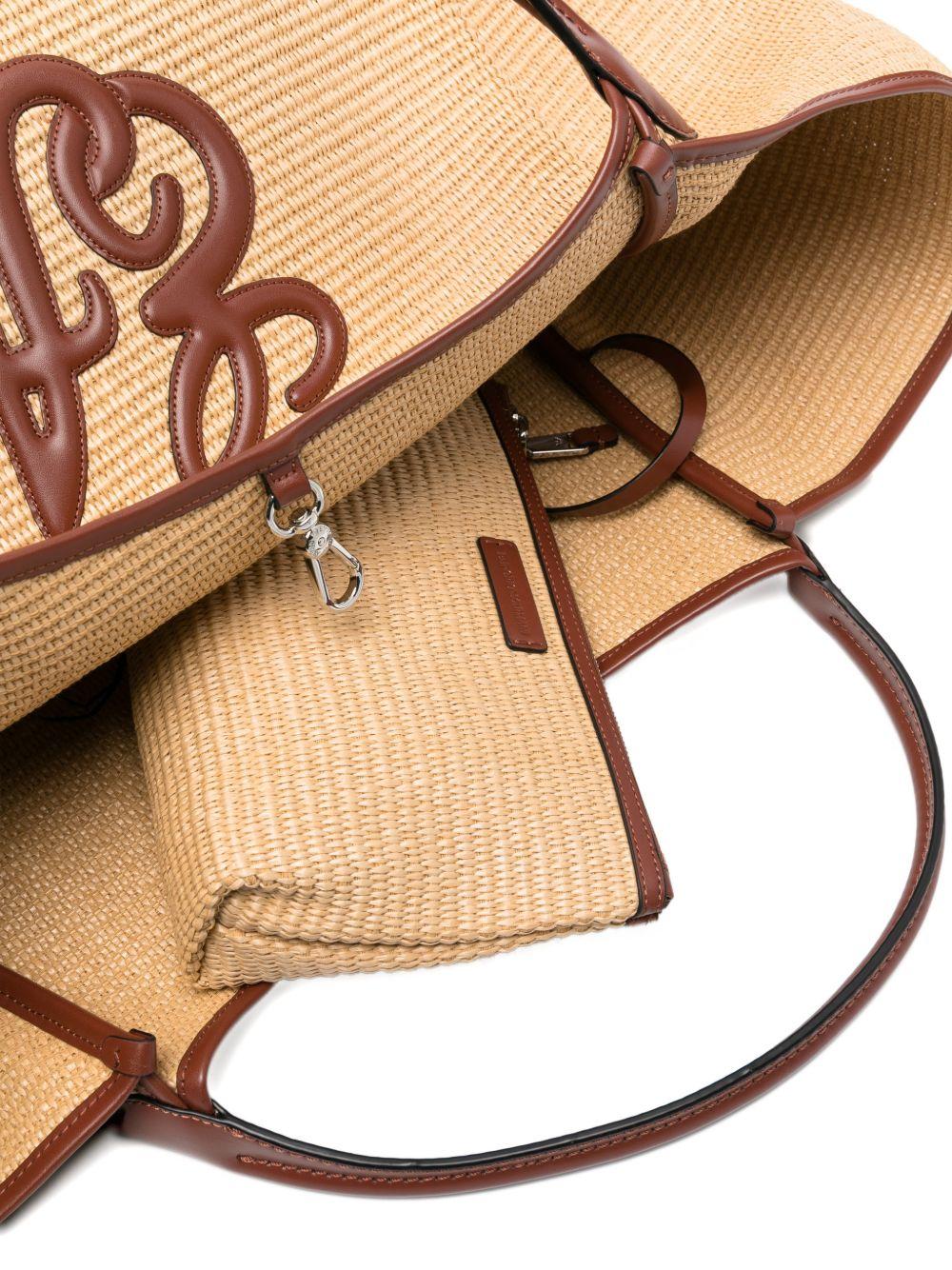 emporio armani bags leather brown polypropylene - women