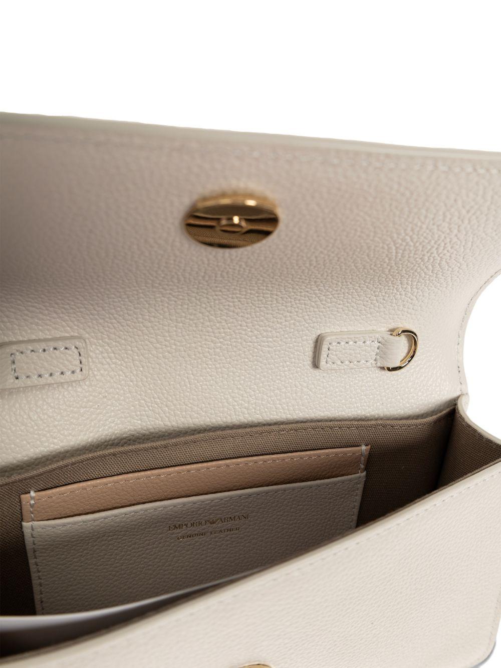 emporio armani bags white bovine leather - women