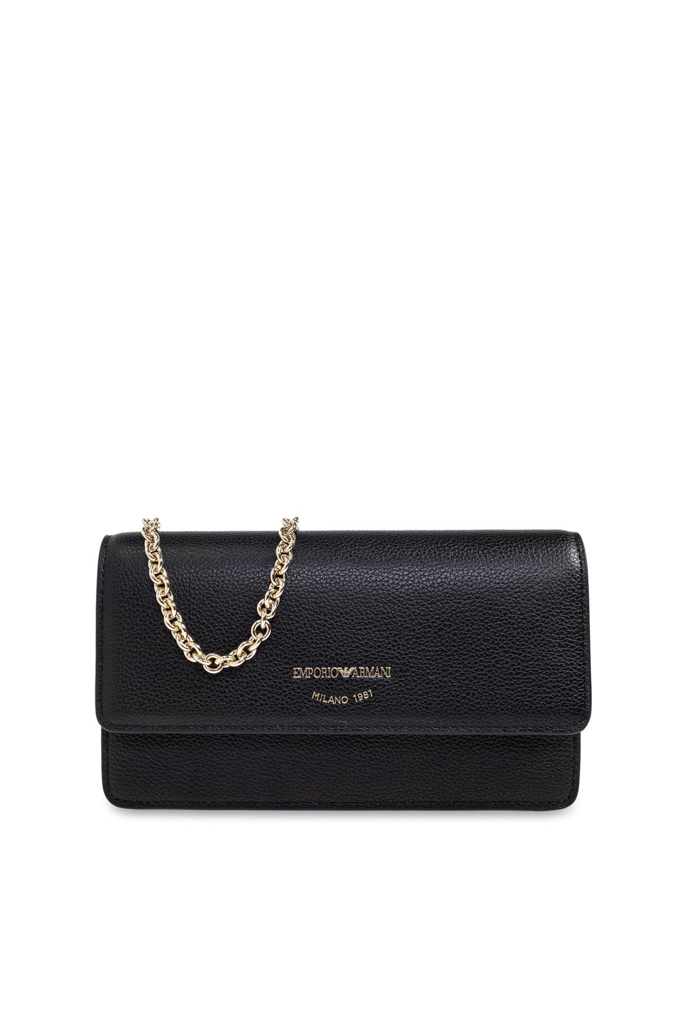 emporio armani clutch bag with logo