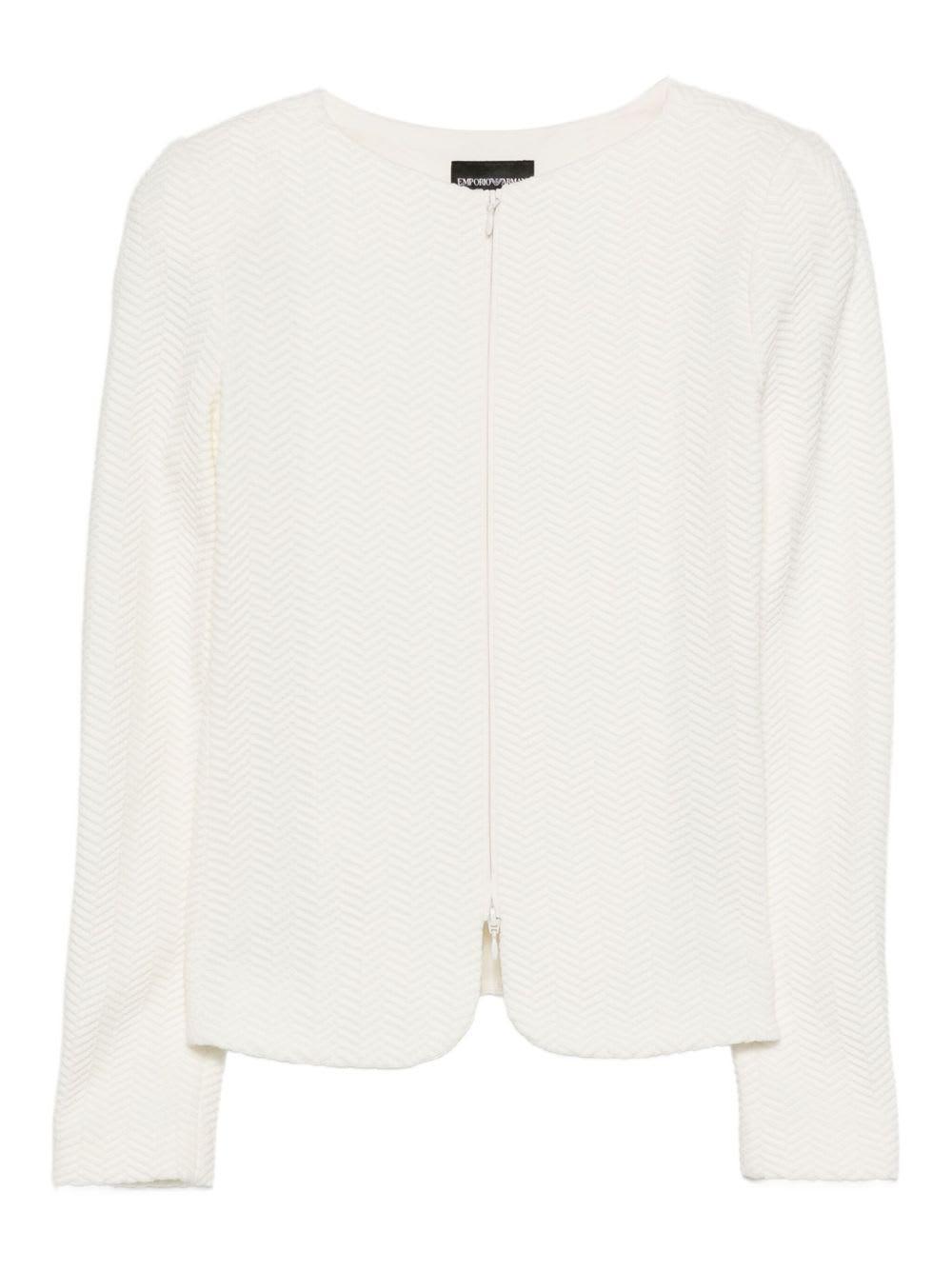 emporio armani cotton blend blazer jacket