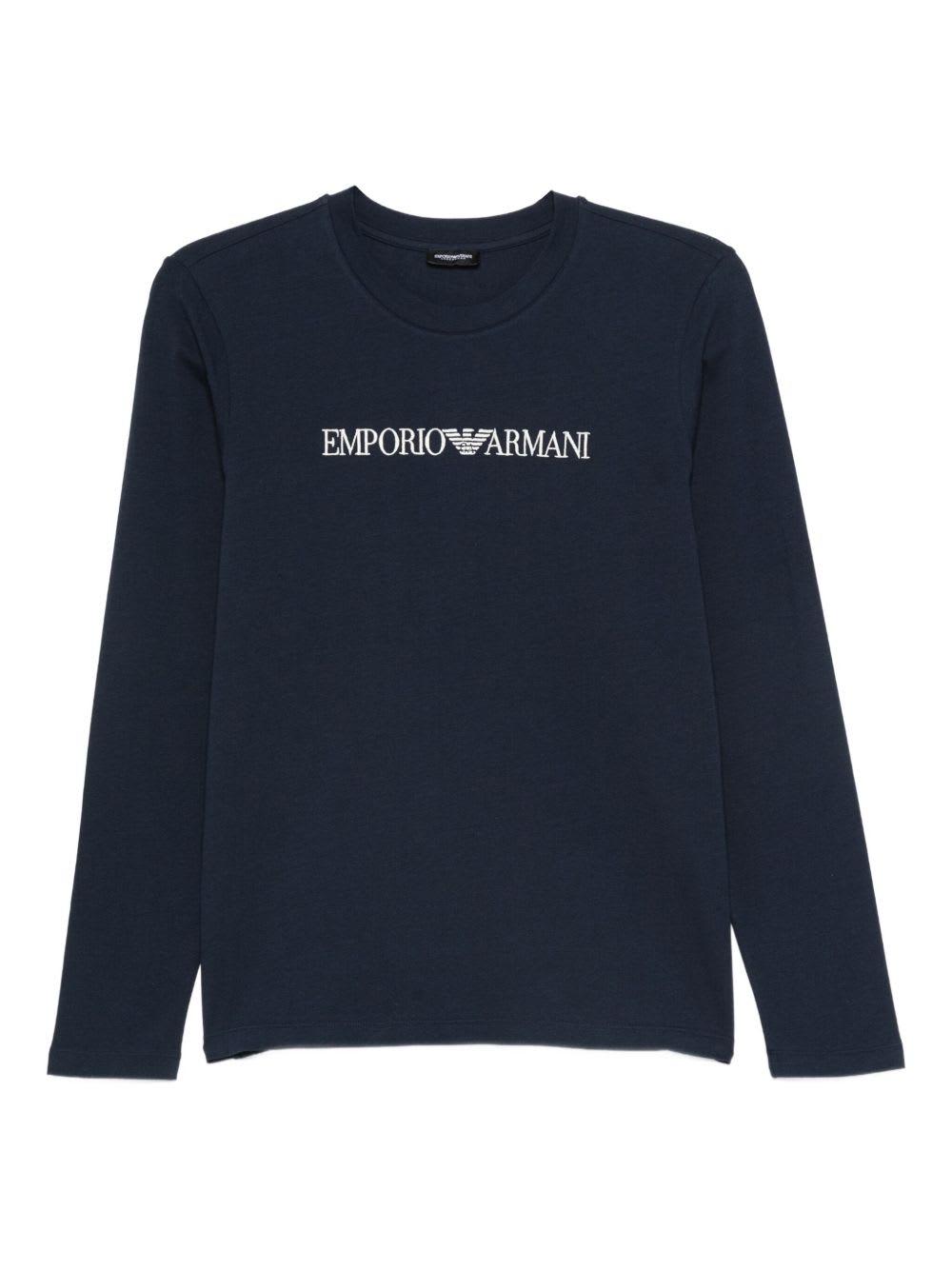emporio armani cotton pajama top