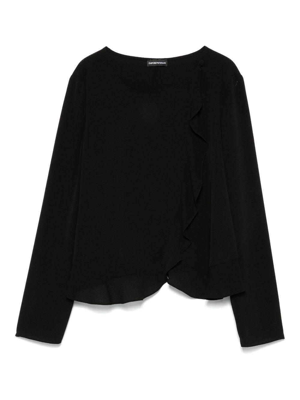 emporio armani crepe blazer jacket