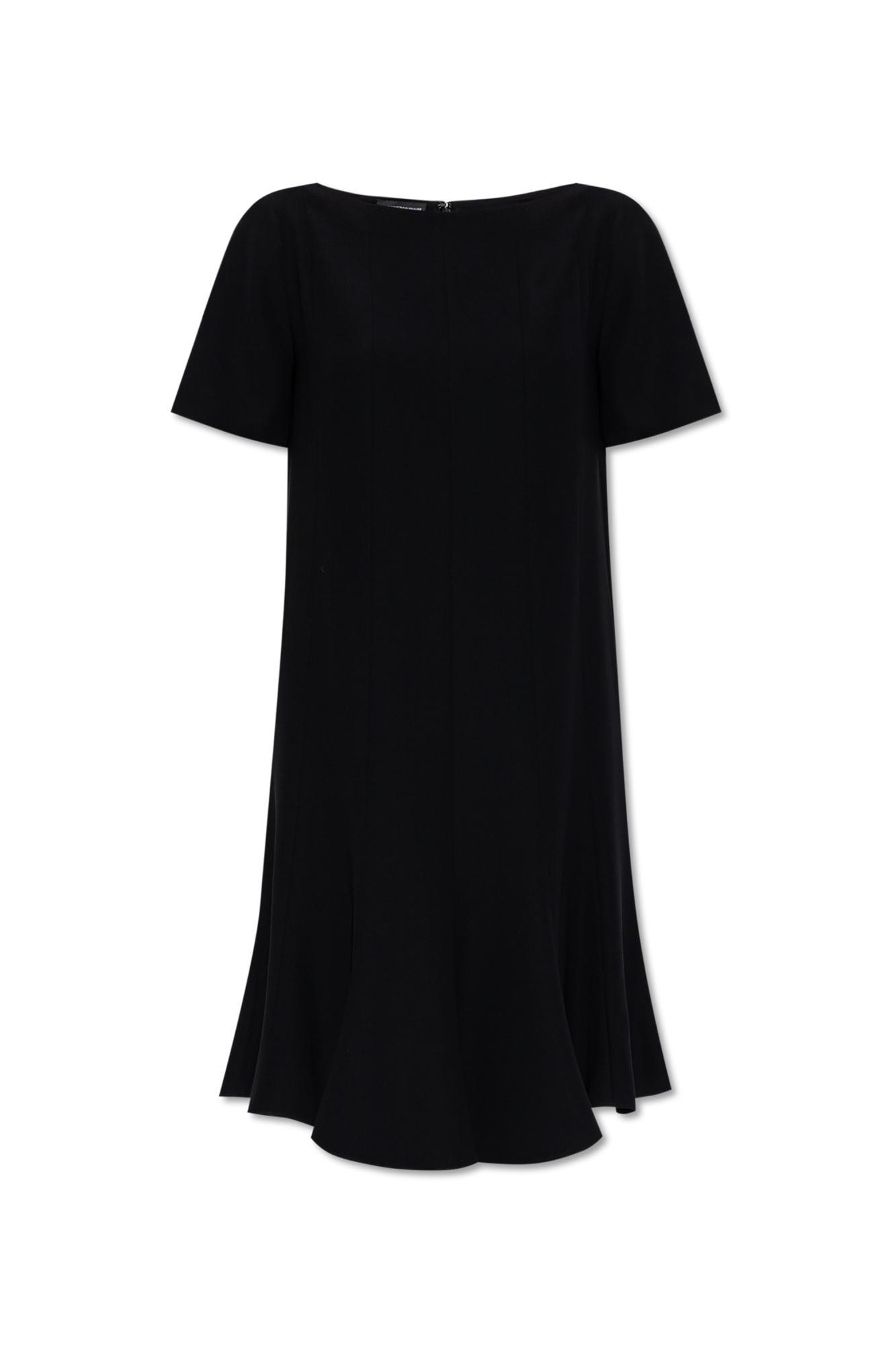 emporio armani dress with short sleeves