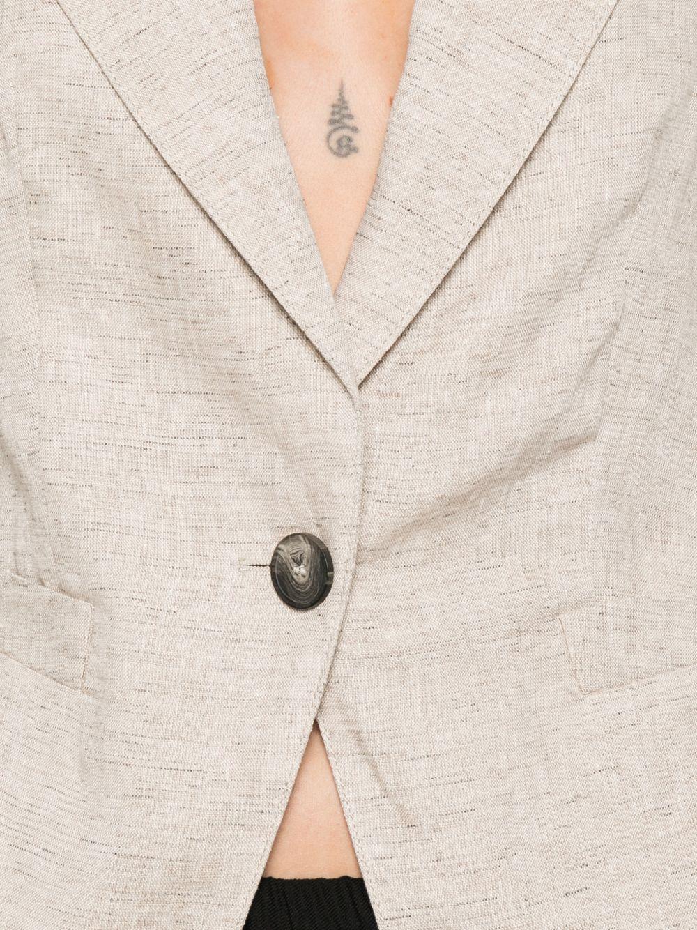 emporio armani jackets beige viscose - women