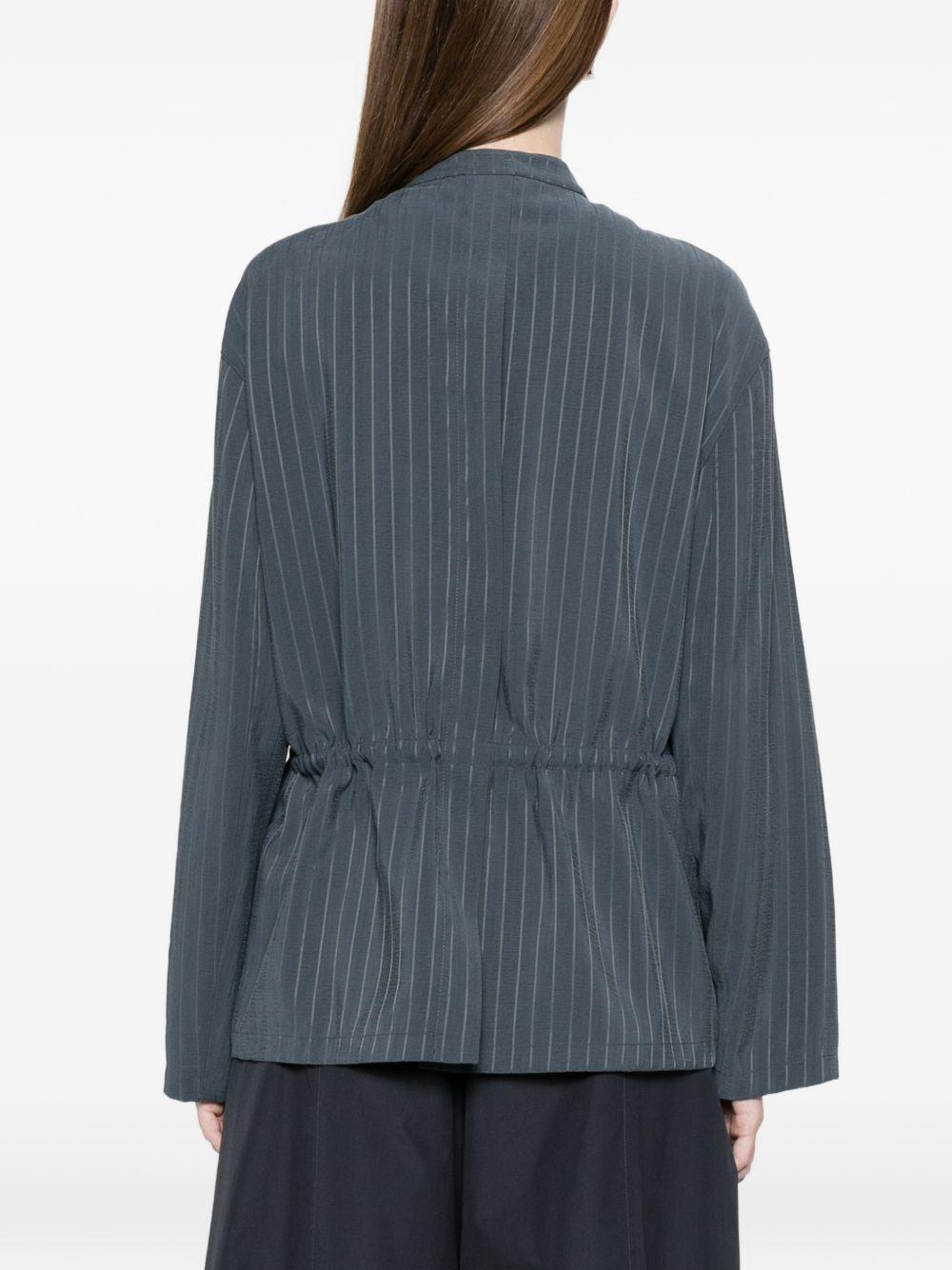 emporio armani jackets grey polyester - women