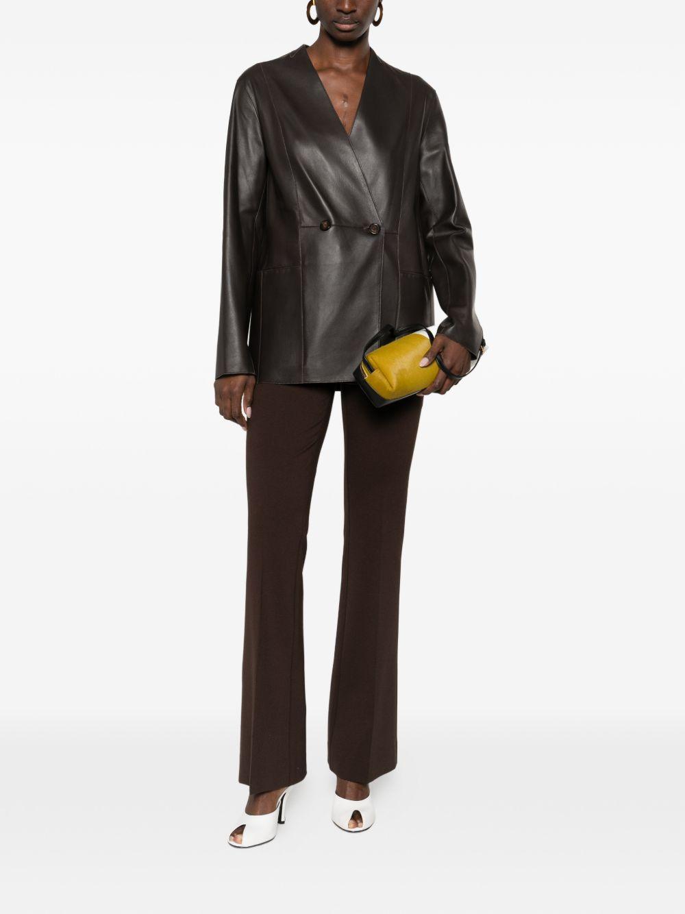 emporio armani jackets lamb leather - women